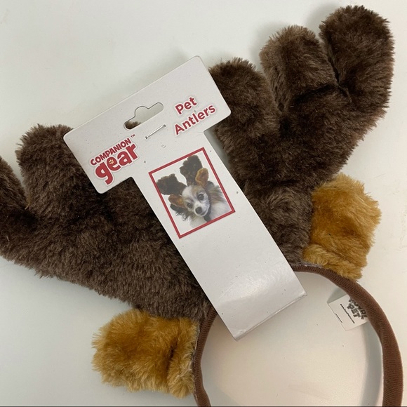 NWT Pet Reindeer Antler Headband - Picture 2 of 6